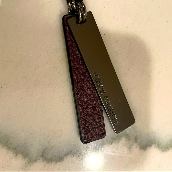 Vince Camuto Leather Handbag purple maroon - Picture 3 of 4